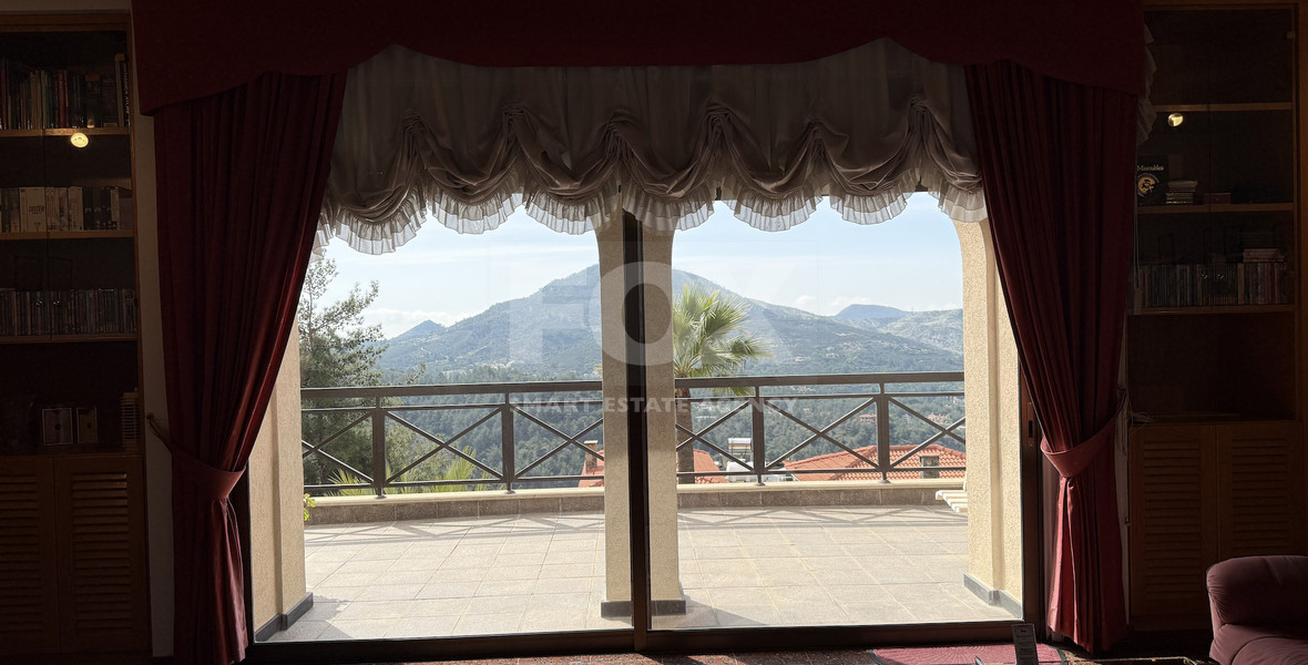 SALE: OUTSTANDING 7 BEDROOM  BESPOKE VILLA IN MONIATIS ON 3,861 SQM LAND ENGULFED IN PINE FOREST.-INDOOR HEATED SWIMMING POOL.