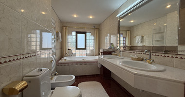 SALE: OUTSTANDING 7 BEDROOM  BESPOKE VILLA IN MONIATIS ON 3,861 SQM LAND ENGULFED IN PINE FOREST.-INDOOR HEATED SWIMMING POOL.