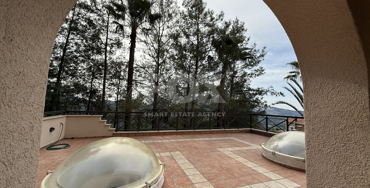 SALE: OUTSTANDING 7 BEDROOM  BESPOKE VILLA IN MONIATIS ON 3,861 SQM LAND ENGULFED IN PINE FOREST.-INDOOR HEATED SWIMMING POOL.