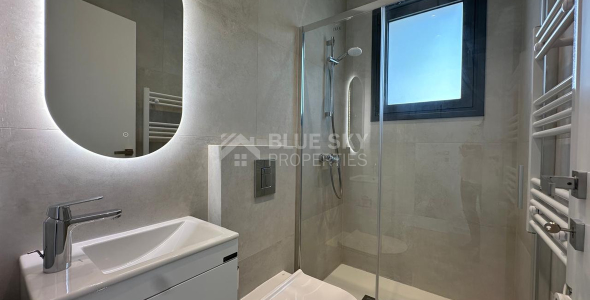 For Rent Brand-New Two-Bedroom Apartment with Panoramic Sea Views – Agios Athanasios