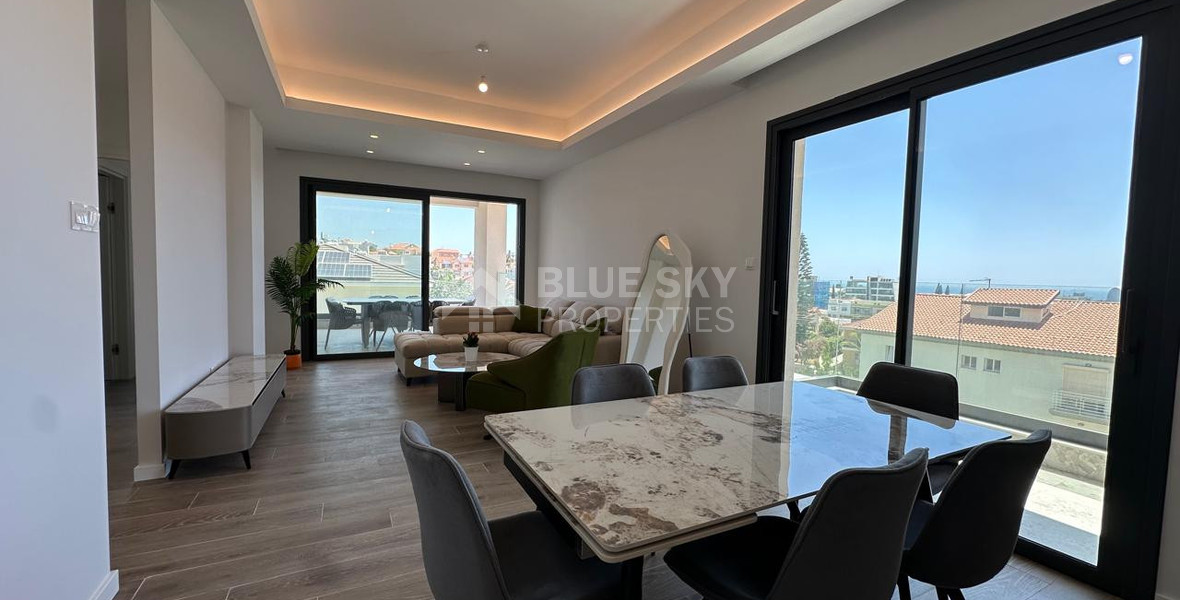 For Rent Brand-New Two-Bedroom Apartment with Panoramic Sea Views – Agios Athanasios