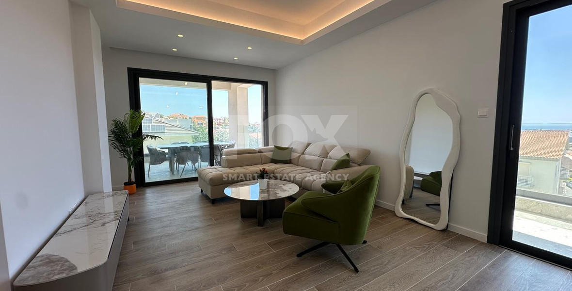 For Rent Brand-New Two-Bedroom Apartment with Panoramic Sea Views – Agios Athanasios