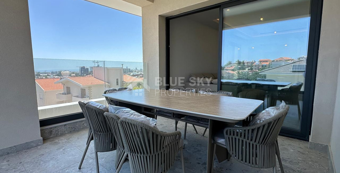 For Rent Brand-New Two-Bedroom Apartment with Panoramic Sea Views – Agios Athanasios