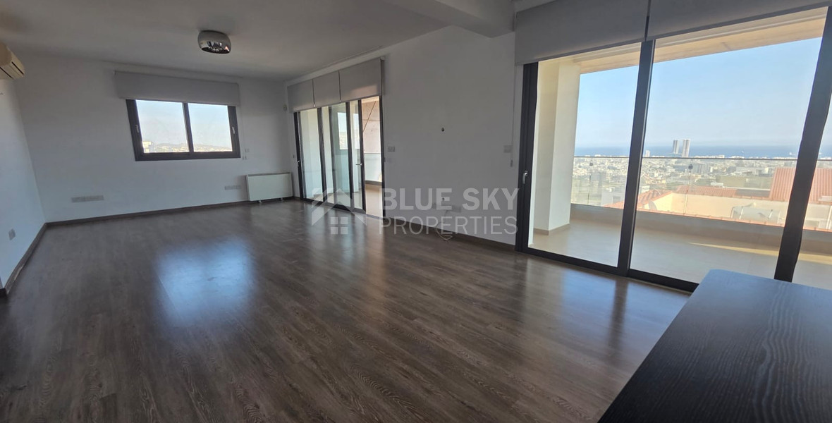 Luxury Three Bedroom Full-Floor Apartment for Rent in Panthea, Limassol with Panoramic Sea Views