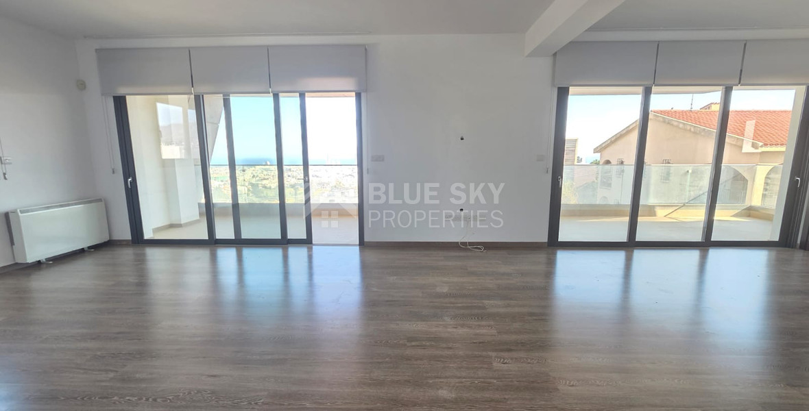 Luxury Three Bedroom Full-Floor Apartment for Rent in Panthea, Limassol with Panoramic Sea Views