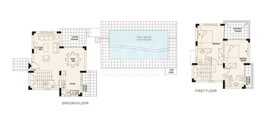 Elegant two Bedroom Villa with Private Pool in Secret Valley, Kouklia for sale