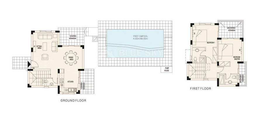 Elegant two Bedroom Villa with Private Pool in Secret Valley, Kouklia for sale