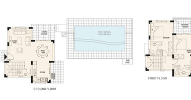 Elegant two Bedroom Villa with Private Pool in Secret Valley, Kouklia for sale