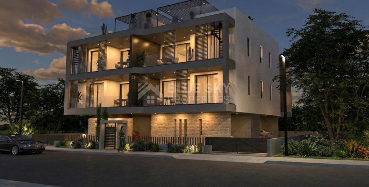 For sale Brand new Top Floor two bedroom apartment with Roof Garden in Geroskipou area