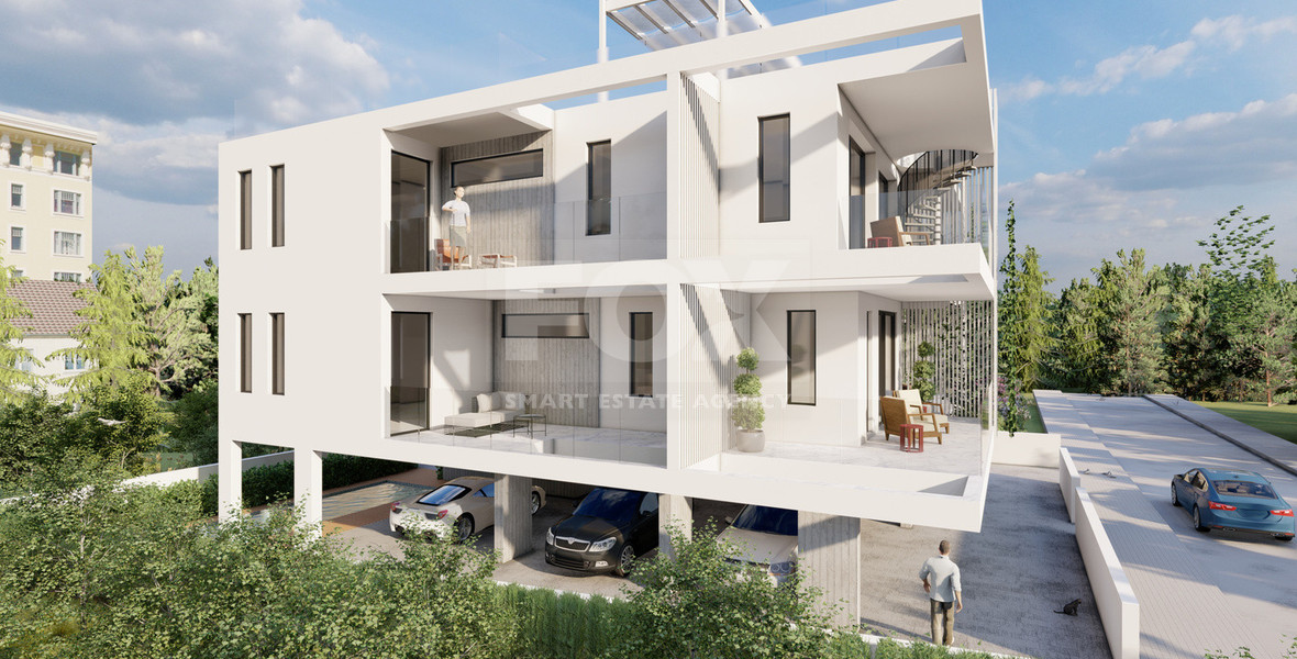 Modern one Bedroom Off-Plan Apartment for Sale in Kato Pafos with Pool