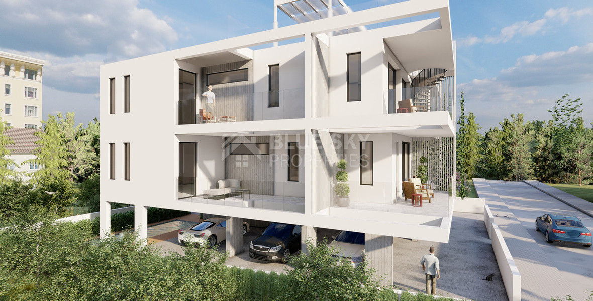 Modern one Bedroom Off-Plan Apartment for Sale in Kato Pafos with Pool