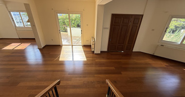 RENT:Deatched 4 bedroom unfurnished house with small garden in Agia Fyla with panoramic sea views,