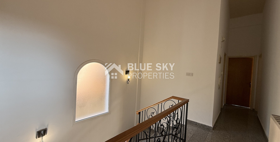 RENT:Deatched 4 bedroom unfurnished house with small garden in Agia Fyla with panoramic sea views,
