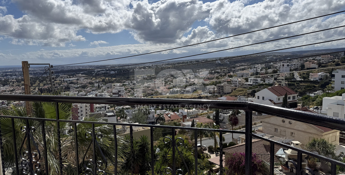 RENT:Deatched 4 bedroom unfurnished house with small garden in Agia Fyla with panoramic sea views,