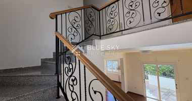 RENT:Deatched 4 bedroom unfurnished house with small garden in Agia Fyla with panoramic sea views,