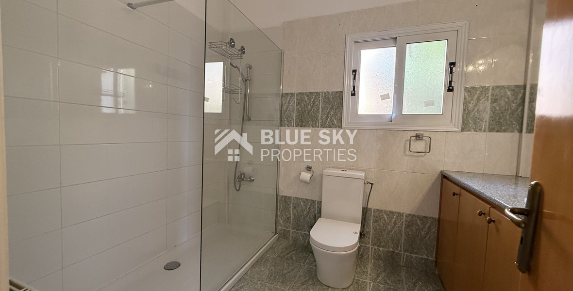 RENT:Deatched 4 bedroom unfurnished house with small garden in Agia Fyla with panoramic sea views,