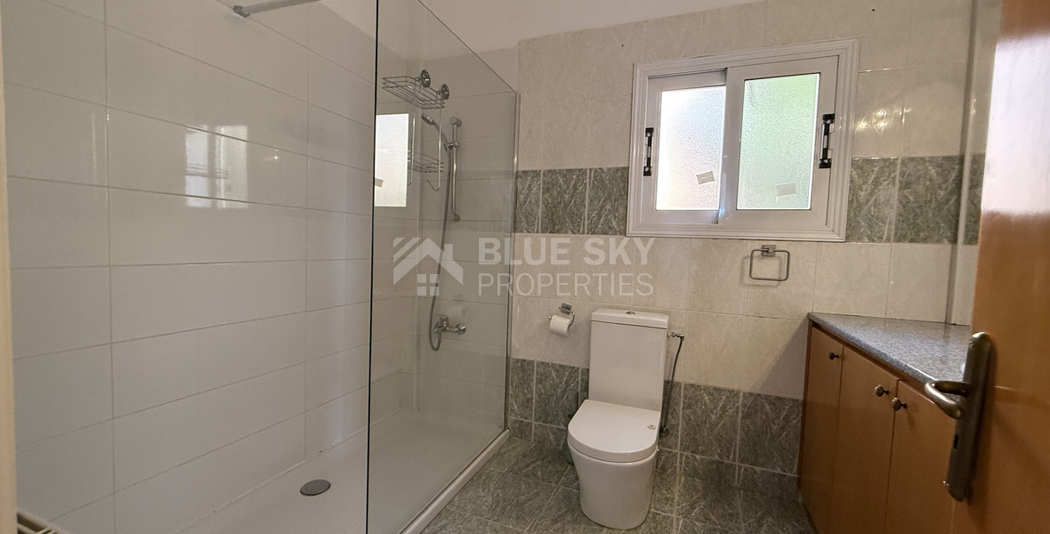RENT:Deatched 4 bedroom unfurnished house with small garden in Agia Fyla with panoramic sea views,