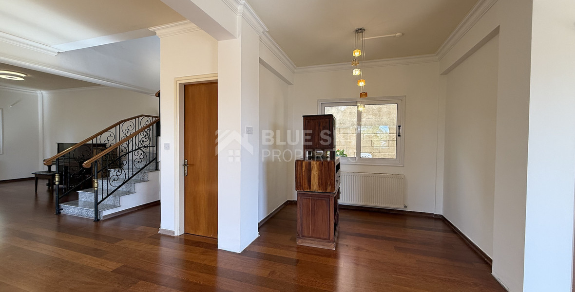 RENT:Deatched 4 bedroom unfurnished house with small garden in Agia Fyla with panoramic sea views,