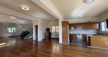 RENT:Deatched 4 bedroom unfurnished house with small garden in Agia Fyla with panoramic sea views,