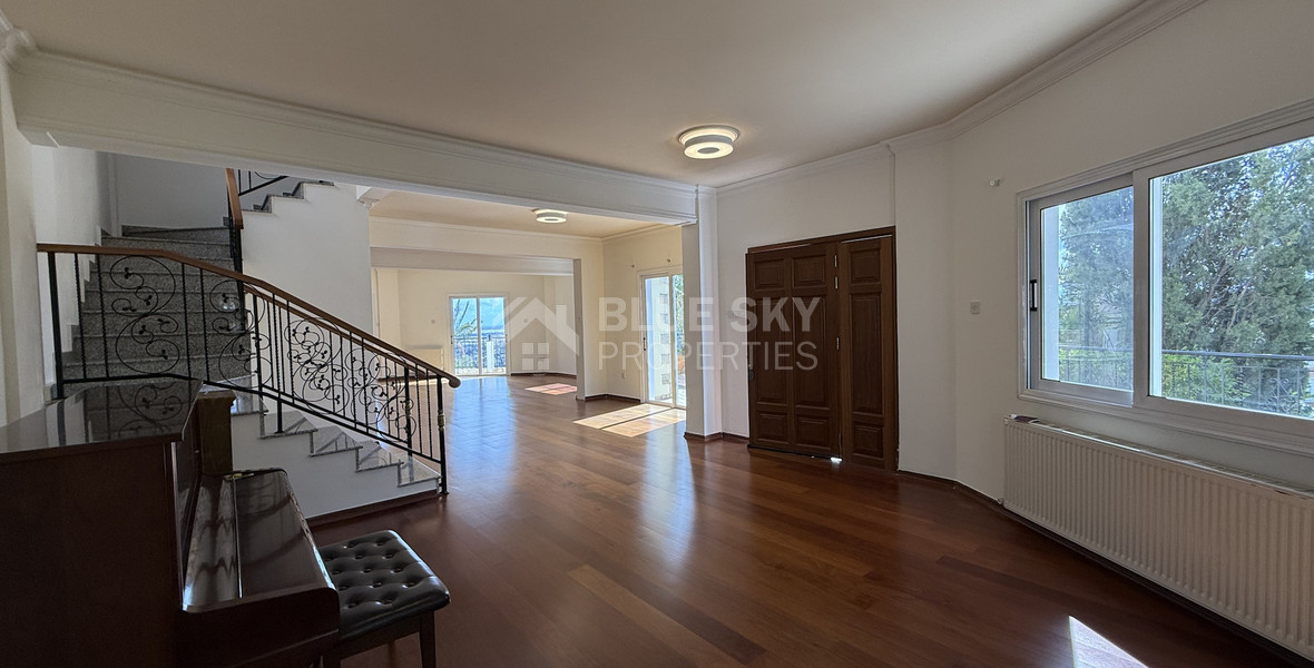 RENT:Deatched 4 bedroom unfurnished house with small garden in Agia Fyla with panoramic sea views,