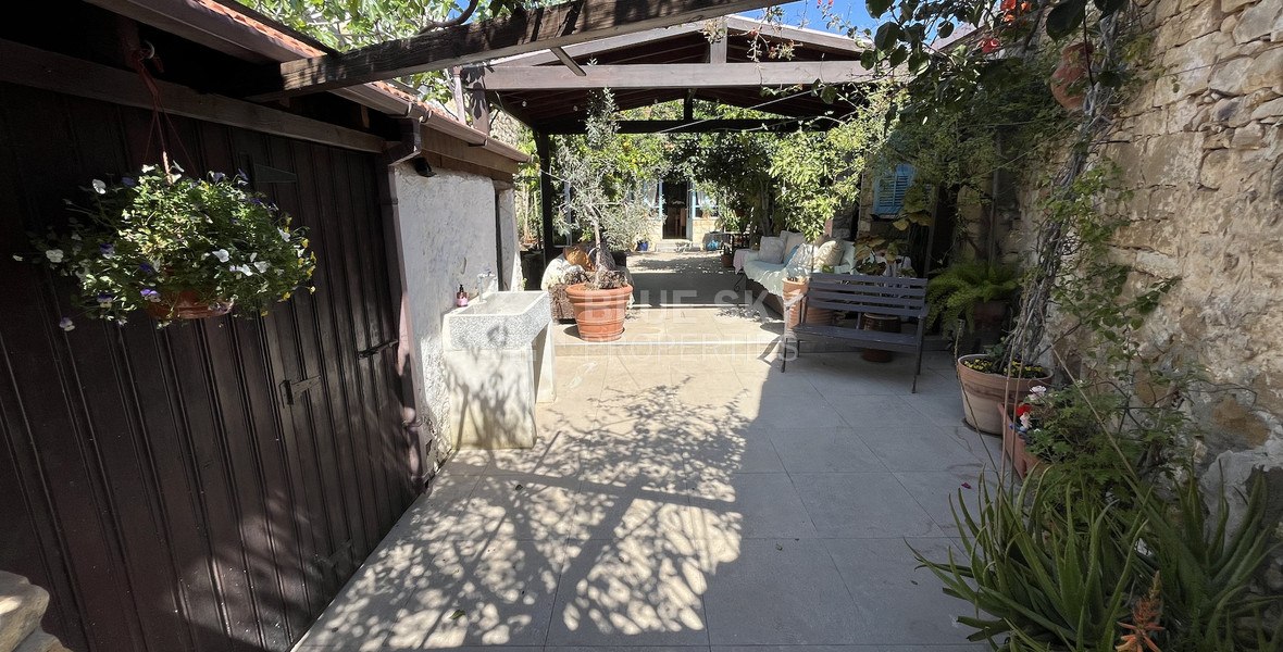 For Sale One-of-a-Kind 5-Bedroom Historic Stone House in the heart of Germasogeia