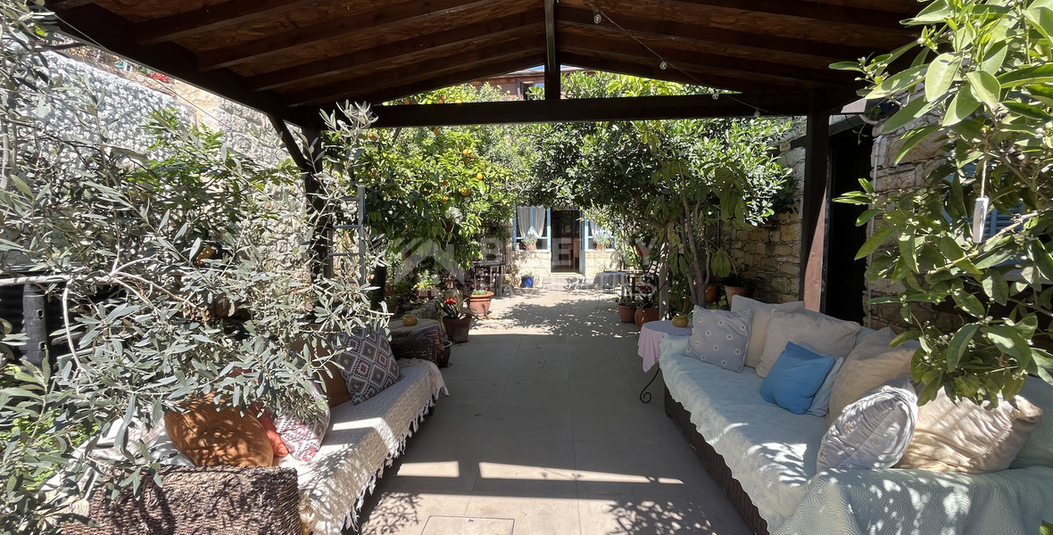 For Sale One-of-a-Kind 5-Bedroom Historic Stone House in the heart of Germasogeia