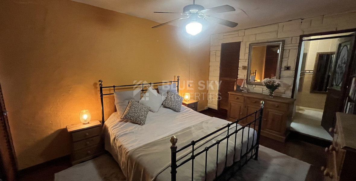 For Sale One-of-a-Kind 5-Bedroom Historic Stone House in the heart of Germasogeia