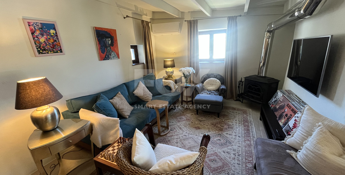 For Sale One-of-a-Kind 5-Bedroom Historic Stone House in the heart of Germasogeia