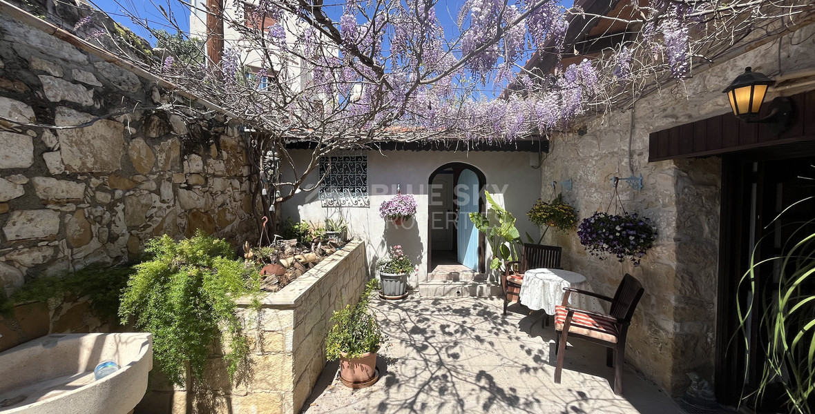 For Sale One-of-a-Kind 5-Bedroom Historic Stone House in the heart of Germasogeia