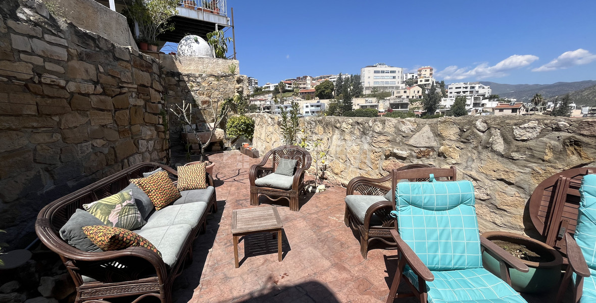 For Sale One-of-a-Kind 5-Bedroom Historic Stone House in the heart of Germasogeia