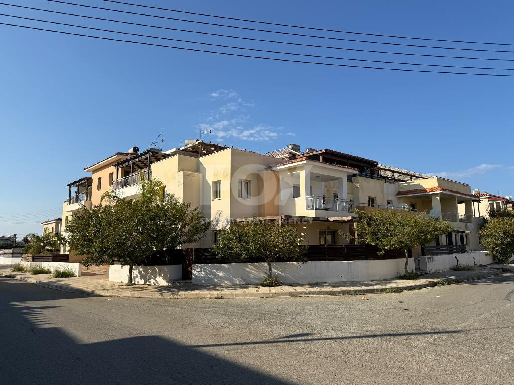 Two Bedroom Apartment in Pegeia, Paphos with Sea Views & Communal Pools, for sale