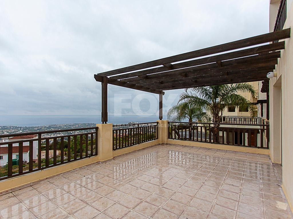 Two Bedroom Apartment in Pegeia, Paphos with Sea Views & Communal Pools, for sale