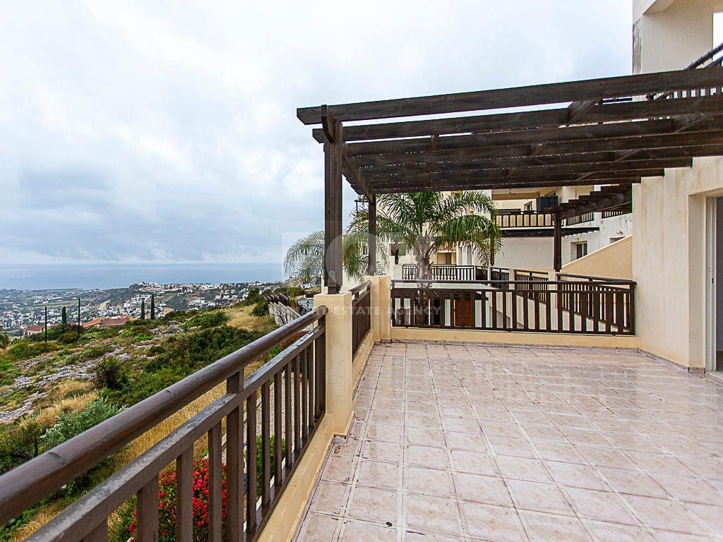 Two Bedroom Apartment in Pegeia, Paphos with Sea Views & Communal Pools, for sale