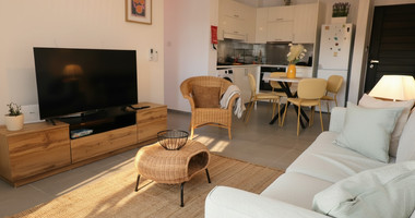 Fully Renovated Two-Bedroom Apartment with Large Veranda & Sea Views for Rent in Peyia