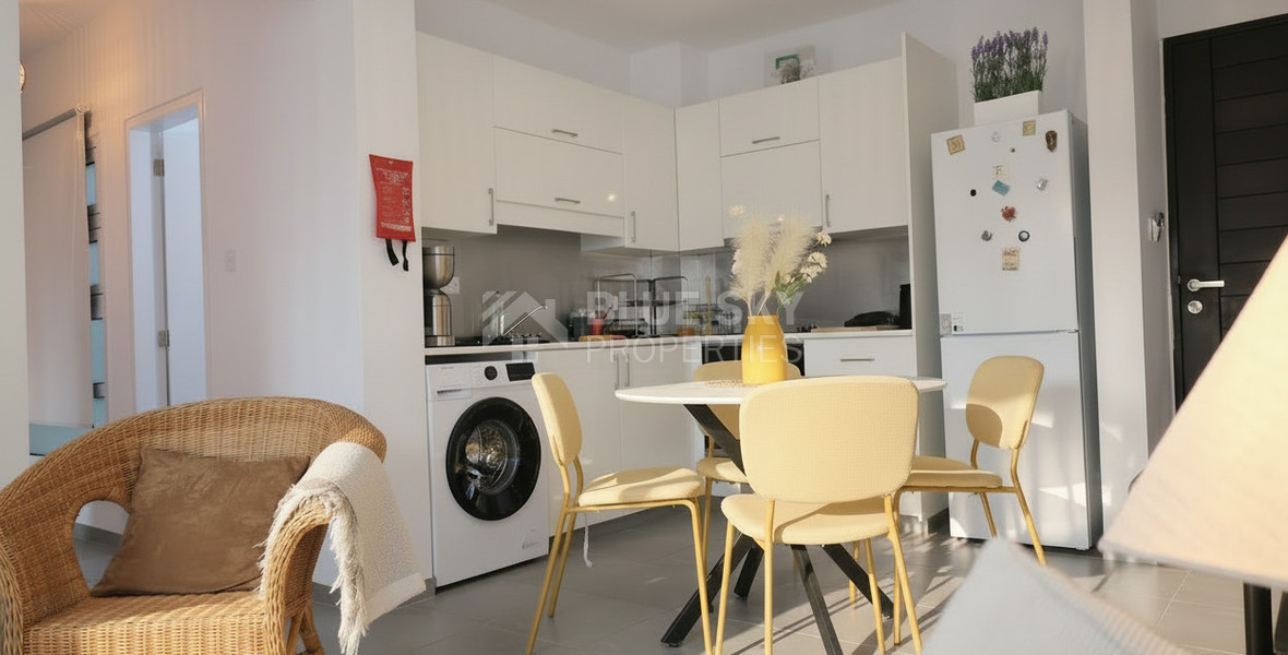 Fully Renovated Two-Bedroom Apartment with Large Veranda & Sea Views for Rent in Peyia