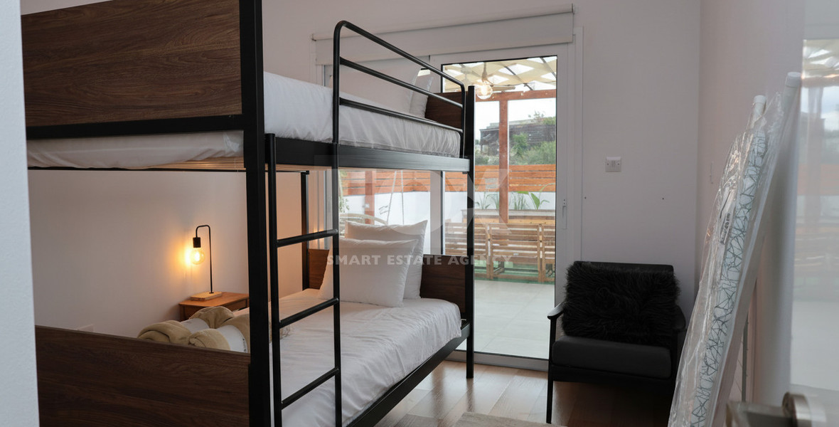 Fully Renovated Two-Bedroom Apartment with Large Veranda & Sea Views for Rent in Peyia