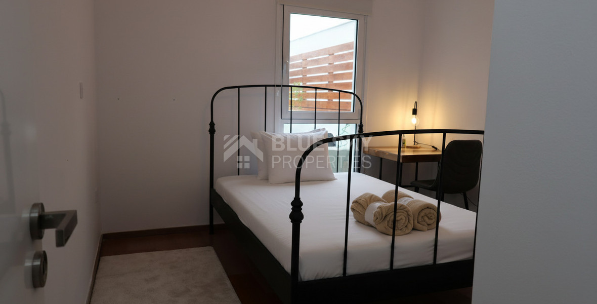Fully Renovated Two-Bedroom Apartment with Large Veranda & Sea Views for Rent in Peyia