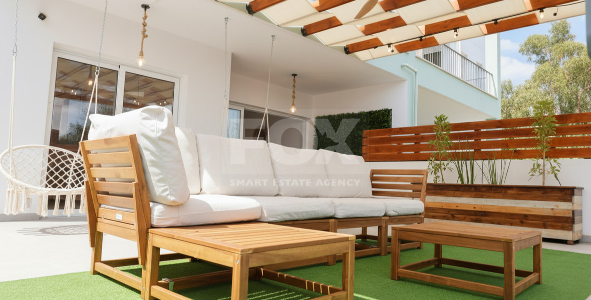 Fully Renovated Two-Bedroom Apartment with Large Veranda & Sea Views for Rent in Peyia