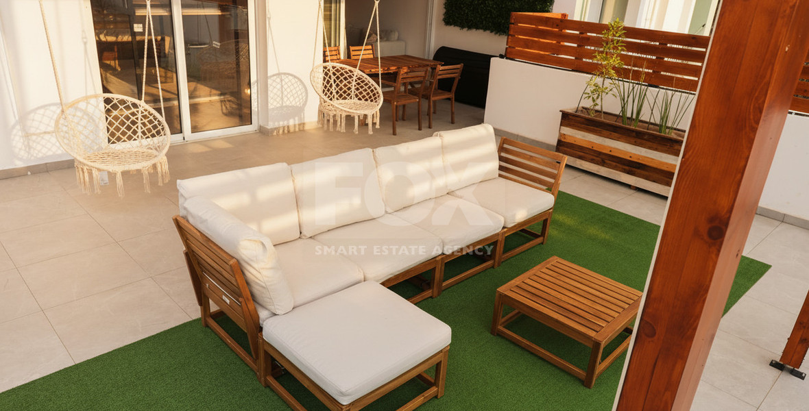 Fully Renovated Two-Bedroom Apartment with Large Veranda & Sea Views for Rent in Peyia
