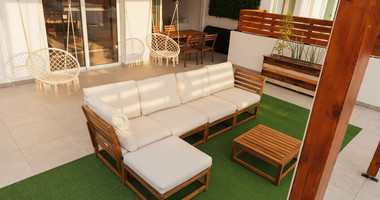 Fully Renovated Two-Bedroom Apartment with Large Veranda & Sea Views for Rent in Peyia