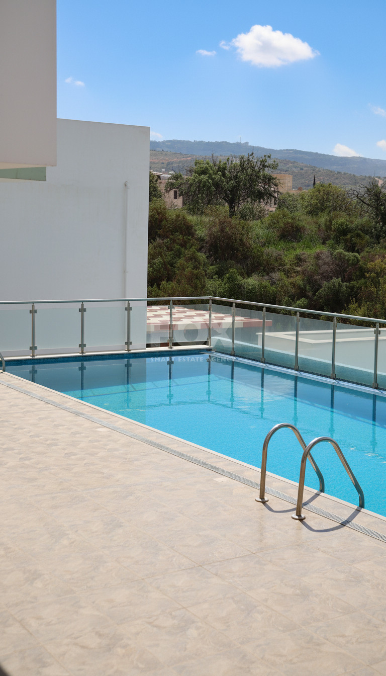 Fully Renovated Two-Bedroom Apartment with Large Veranda & Sea Views for Rent in Peyia