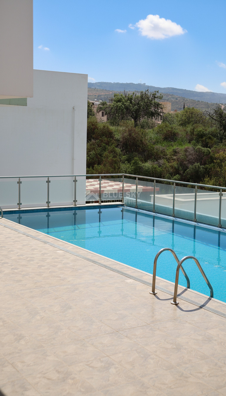 Fully Renovated Two-Bedroom Apartment with Large Veranda & Sea Views for Rent in Peyia