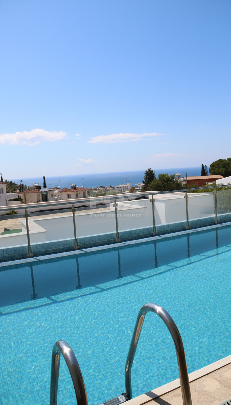 Fully Renovated Two-Bedroom Apartment with Large Veranda & Sea Views for Rent in Peyia