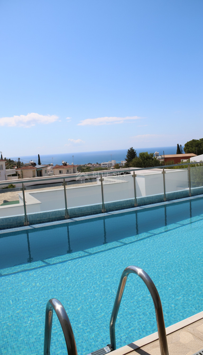 Fully Renovated Two-Bedroom Apartment with Large Veranda & Sea Views for Rent in Peyia