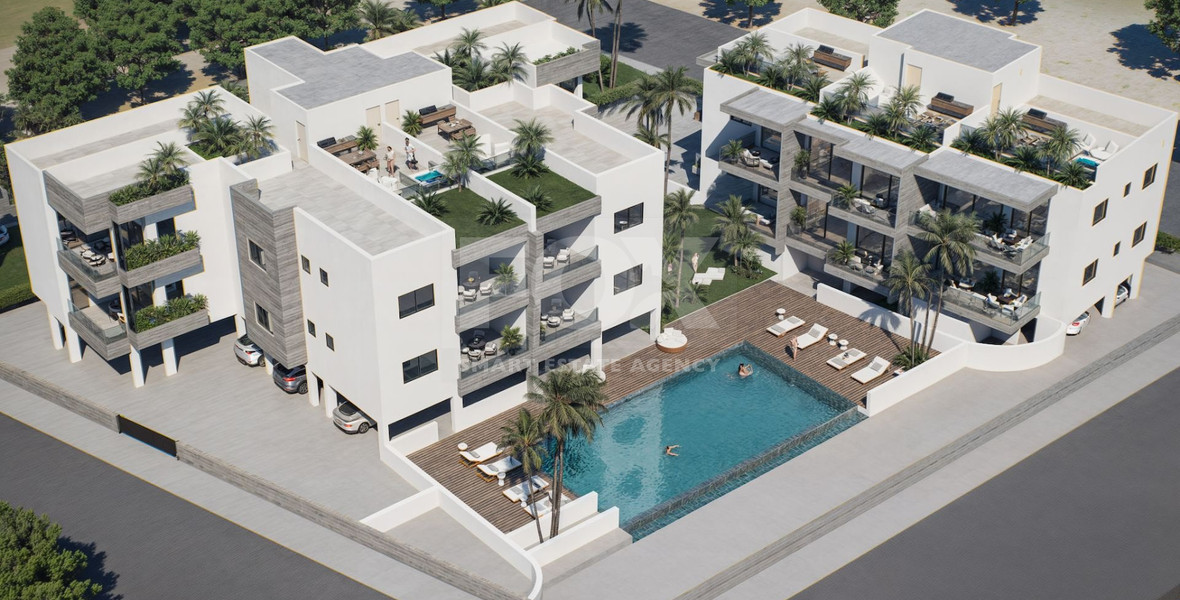 For sale three Bedroom Apartment for Sale in Kissonerga, Paphos  |  Modern Gated Development