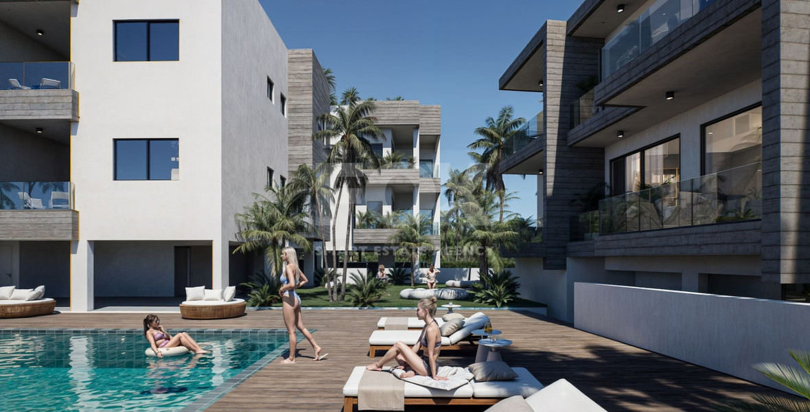 For sale three Bedroom Apartment for Sale in Kissonerga, Paphos  |  Modern Gated Development