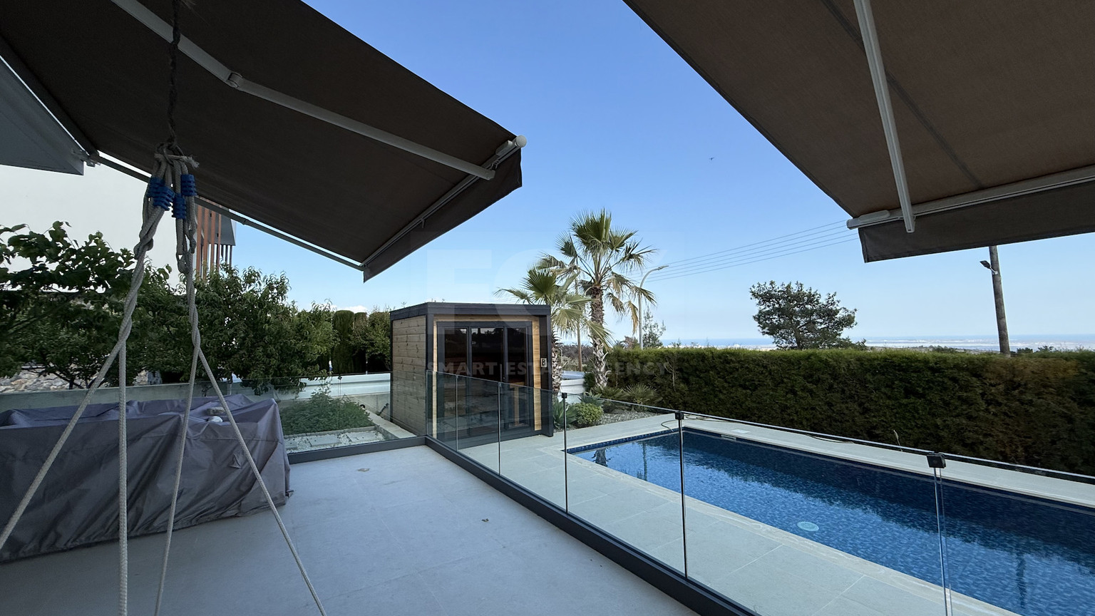 SALE: RESALE VILLA IN SOUNI WITH MATURE LANDSCAPED GARDENS FOR FULL PRIVACY AND SEA VIEWS-EXTERNAL MAIDS QUARTER.