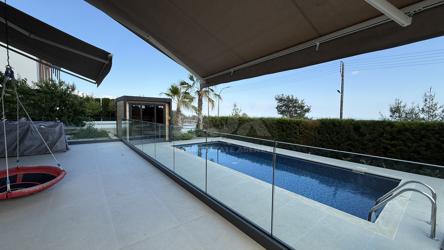 SALE: RESALE VILLA IN SOUNI WITH MATURE LANDSCAPED GARDENS FOR FULL PRIVACY AND SEA VIEWS-EXTERNAL MAIDS QUARTER.