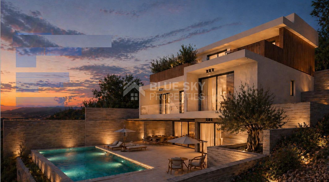Luxury five bedroom villa with Sea View , for Sale in Tala, Paphos | An exceptional ,Mediterranean Living