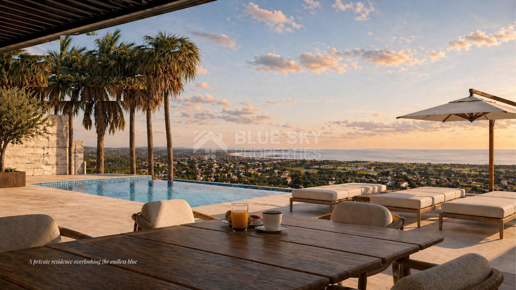 Luxury five bedroom villa with Sea View , for Sale in Tala, Paphos | An exceptional ,Mediterranean Living